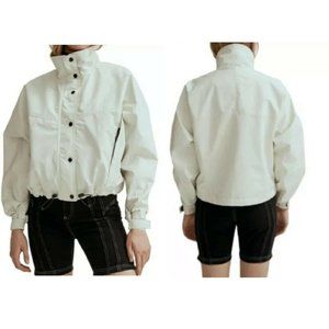 New NOIZE Skye Collar Draw off Rain Jacket Vegan